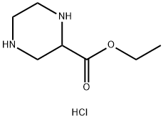 2-Piperazinecarboxylic acid, ethyl ester, dihydrochloride Structure