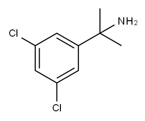2-(3,5-二氯苯基)-2-丙胺, 129960-45-8, 结构式