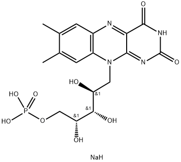 核黄素磷酸钠, 130-40-5, 结构式