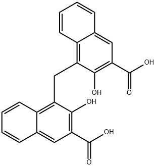 帕莫酸, 130-85-8, 结构式