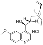 金鸡纳碱单盐酸盐, 130-89-2, 结构式