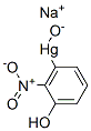 Hydroxymercuri-o-nitrophenol, sodium salt Structure