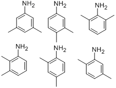 二甲代苯胺 (异构体混合物), 1300-73-8, 结构式