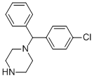 (-)-1-[(4-氯苯基)苯甲基]哌嗪, 130018-88-1, 结构式