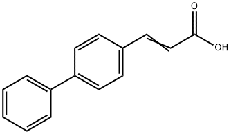 3-(1,1'-ビフェニル-4-イル)アクリル酸 化学構造式