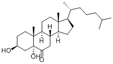 3,5二羟基胆甾-6-酮 结构式