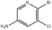 5-氨基-2-溴-3-氯吡啶 结构式