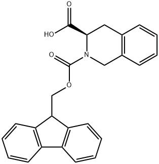 N-Fmoc-D-1,2,3,4-四氢异喹啉-3-羧酸 结构式