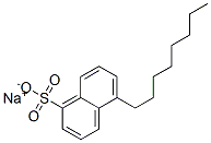 5-オクチル-1-ナフタレンスルホン酸ナトリウム 化学構造式