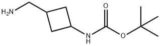 tert-butyl (3-(aminomethyl)cyclobutyl)carbamate Structure