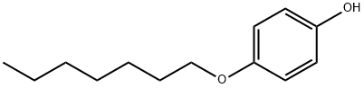 4-ヘプチルオキシフェノール 化学構造式