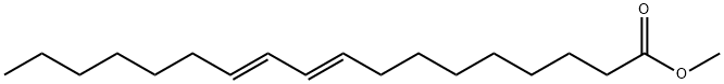 (9E,11E)-9,11-オクタデカジエン酸メチル 化学構造式