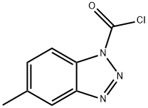 1H-Benzotriazole-1-carbonylchloride,5-methyl-(9CI) Structure