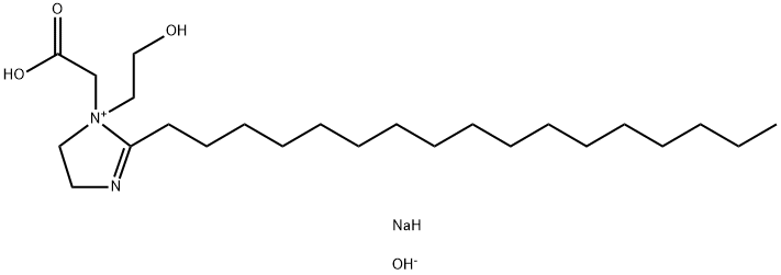 sodium 1-(carboxymethyl)-2-heptadecyl-4,5-dihydro-1-(2-hydroxyethyl)-1H-imidazolium hydroxide Structure