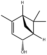 (1α,5α)-4,7,7-トリメチルビシクロ[3.1.1]ヘプタ-3-エン-2α-オール 化学構造式
