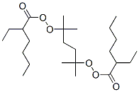 2,5-二甲基-2,5-双(2-乙基己酸过氧化)己烷, 13052-09-0, 结构式
