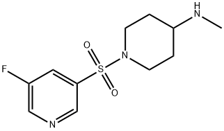1-(5-fluoropyridin-3-ylsulfonyl)-N-Methylpiperidin-4-aMine Structure