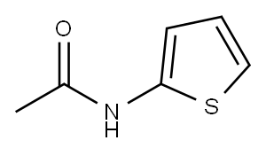 N-(2-チエニル)アセトアミド 化学構造式