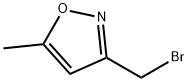 3-(ブロモメチル)-5-メチルイソオキサゾール 化学構造式