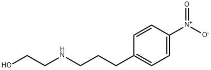 N-(2-羟乙基)-3-(4-硝基苯基)丙胺 结构式