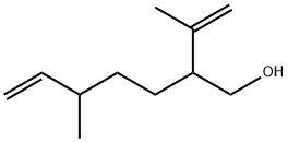 2-Isopropenyl-5-methyl-6-hepten-1-ol Struktur