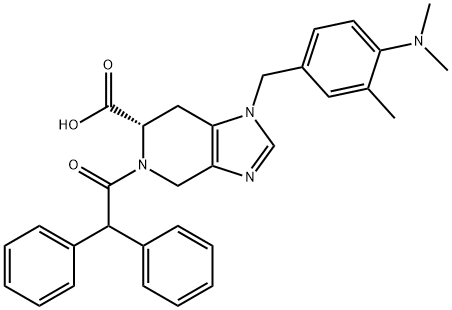 (6S)-1-[[4-(ジメチルアミノ)-3-メチルフェニル]メチル]-5-(ジフェニルアセチル)-4,5,6,7-テトラヒドロ-1H-イミダゾ[4,5-c]ピリジン-6α-カルボン酸