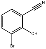 3-ブロモ-2-ヒドロキシベンゾニトリル 化学構造式
