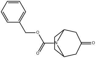N-苄氧羰基-去甲托品酮, 130753-13-8, 结构式