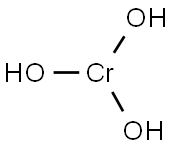 クロム(III)トリヒドロキシド 化学構造式
