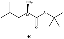 D-亮氨酸叔丁酯盐酸盐 结构式