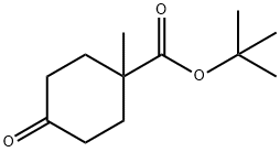 tert-butyl 1-Methyl-4-oxocyclohexanecarboxylate Structure