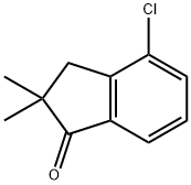 4-CHLORO-2,3-DIHYDRO-2,2-DIMETHYL-1H-INDEN-1-ONE 结构式