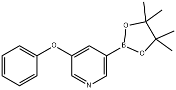 3-phenoxy-5-(4,4,5,5-tetramethyl-1,3,2-
dioxaborolan-2-yl)pyridine Structure
