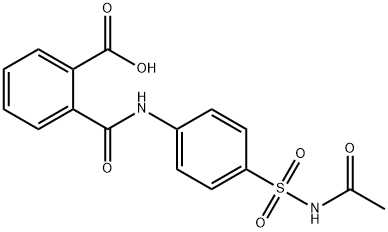 2-[[4-[(アセチルアミノ)スルホニル]フェニル]カルバモイル]安息香酸