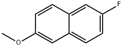2-氟-6-甲氧基萘 结构式