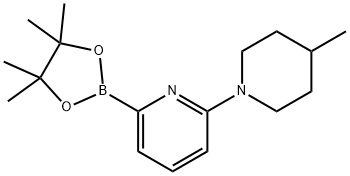 6-(4-METHYLPIPERIDIN-1-YL)PYRIDINE-2-BORONIC ACID PINACOL ESTER Struktur