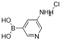 (5-氨基吡啶-3-基)硼酸盐酸盐, 1310384-34-9, 结构式