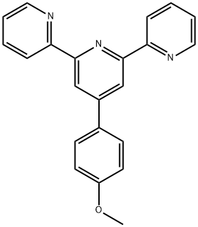 4'-(4-甲氧基苯基)-2,2':6',2''-三吡啶 结构式