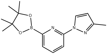 6-(3-METHYL-1H-PYRAZOL-1-YL)PYRIDINE-2-BORONIC ACID PINACOL ESTER Struktur
