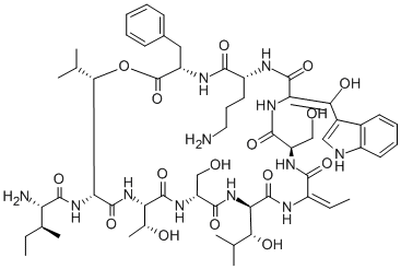 紫杆菌素 B, 131086-53-8, 结构式
