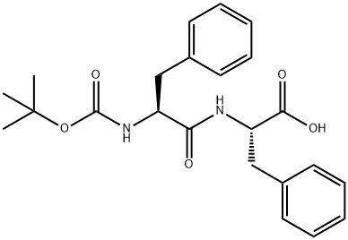 Boc-L-苯丙氨酰-苯丙氨酸 结构式