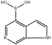 6-AZAINDOLE-4-BORONIC ACID 结构式