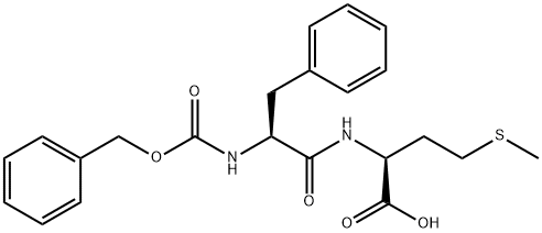 NALPHA-苄氧羰基-L-苯丙氨酰-L-蛋氨酸 结构式