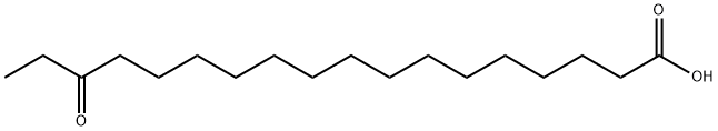 16-ケトステアリン酸 化学構造式