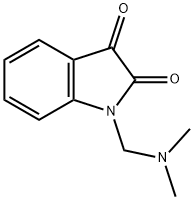 1-[(ジメチルアミノ)メチル]-1H-インドール-2,3-ジオン 化学構造式