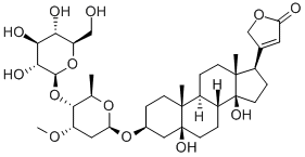 杠柳毒苷 结构式