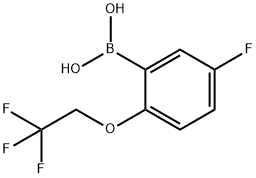 5-氟-2-三氟乙氧基苯硼酸, 1313760-94-9, 结构式