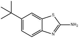 2-氨基-6-特丁基苯并噻唑, 131395-10-3, 结构式