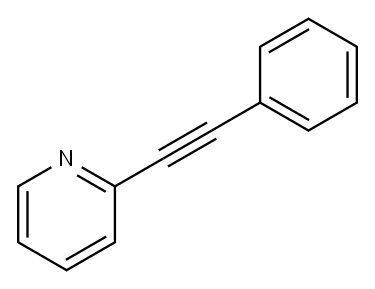 2-(2-phenylethynyl)pyridine Structure