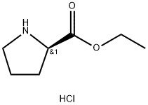 D-脯氨酸乙酯盐酸盐 结构式